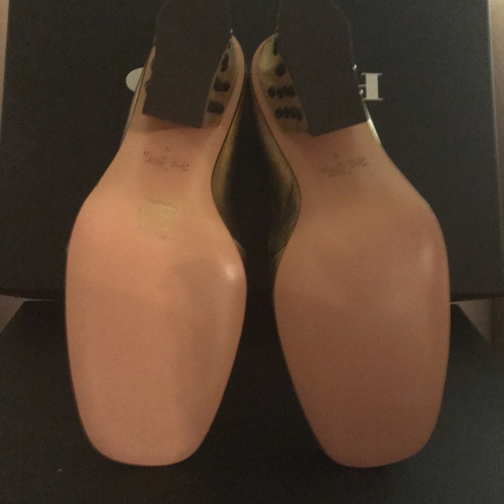 NIB - COACH 1941 Gold Metallic Studded Loafers - Picture 7 of 8